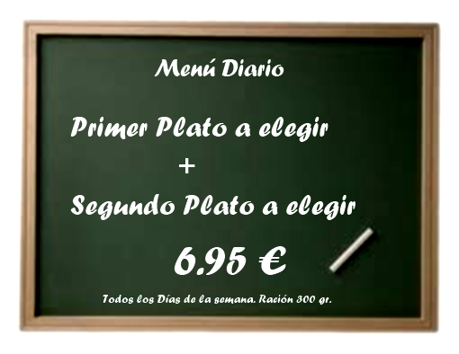 Menu diario para llevar
